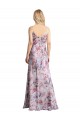 Buy Cowl Neck Long Stretch Satin & Floral Sleeveless Formal Evening Dress UK