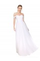 Buy High Neck Long Soft Chiffon White Sleeveless Formal Evening Dress UK