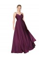 Buy High Neck Long Stretch Crepe Wild Berry Sleeveless Formal Evening Dress UK