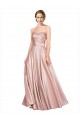Buy Strapless Long Stretch Satin Sleeveless Black Tie Evening Dress UK