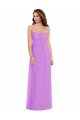 Buy Sweetheart Long Soft Chiffon Violet Sleeveless Semi Formal Evening Dress UK