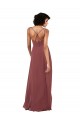 Buy V-Neck Long Soft Chiffon Black Sleeveless Formal Evening Dress UK