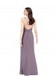 Buy Sweetheart Long Soft Chiffon Dark Lavender Sleeveless Formal Evening Dress UK