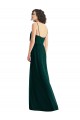 Buy V-Neck Long Soft Chiffon Ever Green Sleeveless Semi Formal Evening Dress UK