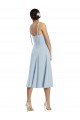 Buy Sweetheart Midi Length Stretch Crepe Light Sky Blue Sleeveless Evening Dress UK