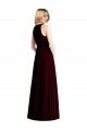 Buy Halter Neck Long Soft Chiffon Light Sky Blue Sleeveless Semi Formal Evening Dress UK