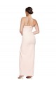 Buy Cowl Neck Long Stretch Satin Sleeveless Formal Evening Dress UK