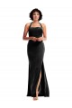 Buy Halter Neck Long Stretch Velvet Black Sleeveless Formal Evening Dress UK