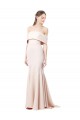 Buy High Neck Long Stretch Crepe Nude Sleeveless Formal Evening Dress UK