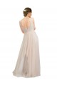Buy Scoop Neck Long Tulle Pink Sleeveless Semi Formal Evening Dress UK
