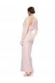 Buy Sweetheart Long Stretch Crepe Pink Sheath Sleeveless Formal Evening Dress UK