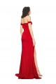 Buy Sweetheart Long Silky Satin Red Sleeveless Formal Evening Dress UK