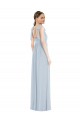 Buy Sweetheart Long Soft Chiffon Sea Glass Sleeveless Semi Formal Evening Dress UK