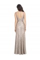 Buy High Neck Long Sparkling Sequin Silver Sleeveless Formal Evening Dress UK