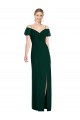 Buy Sweetheart Long Soft Chiffon Ever Green Cold Shoulder Semi Formal Evening Dress UK